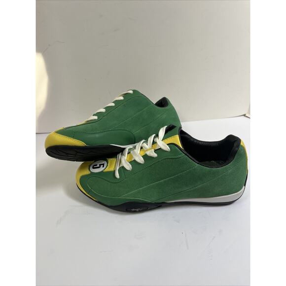 RARE HUNZIKER British Racing Green Leather Casual Driving Shoe Mens 9.5 (42.5) - Picture 9 of 10